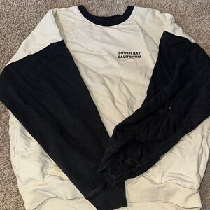 South Bay California Black and Cream Sweatshirt